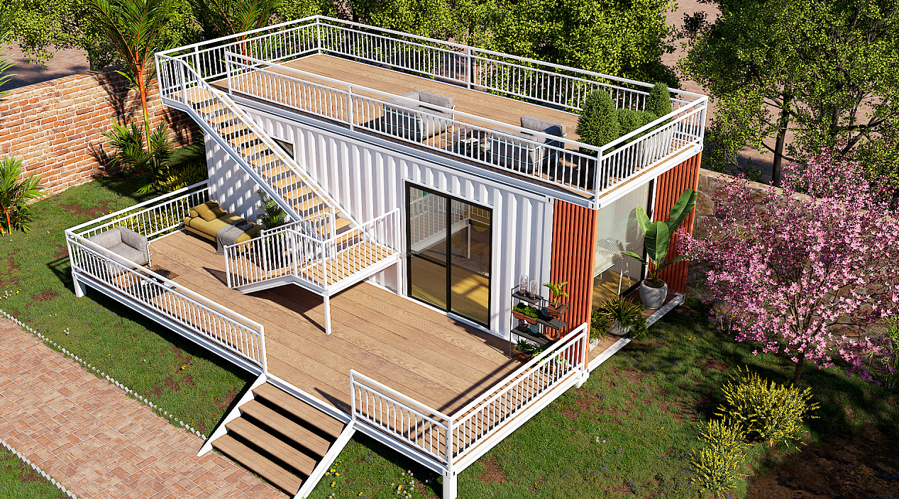 Where are container house homes generally used?