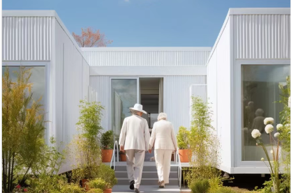 Have you ever seen this new type of nursing home built with container houses?