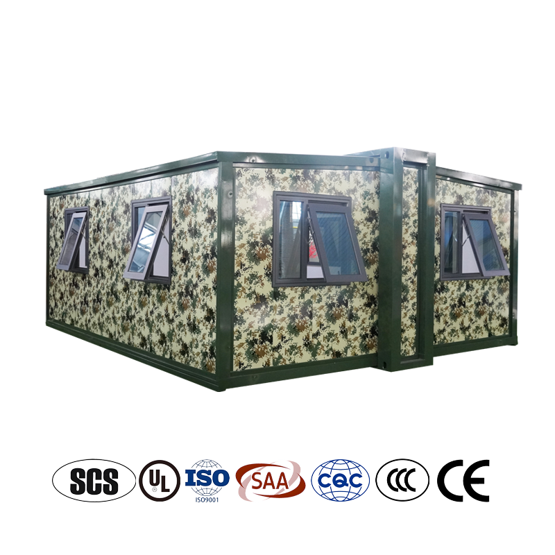 China Quality Control Wood grain color Stackable Quick Assemble Mini Removable Fitted Portable Homes  Container House For Sale